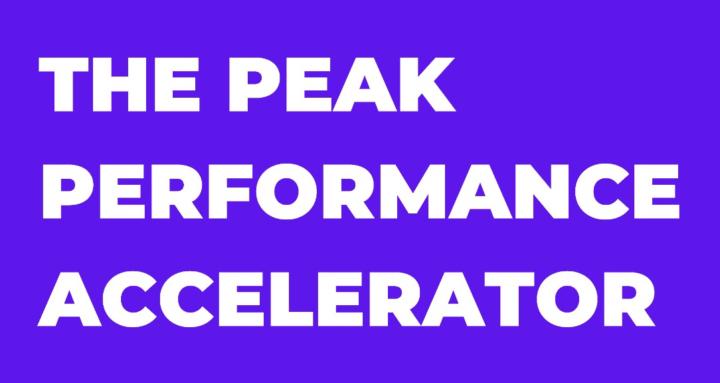 Peak Performance Accelerator