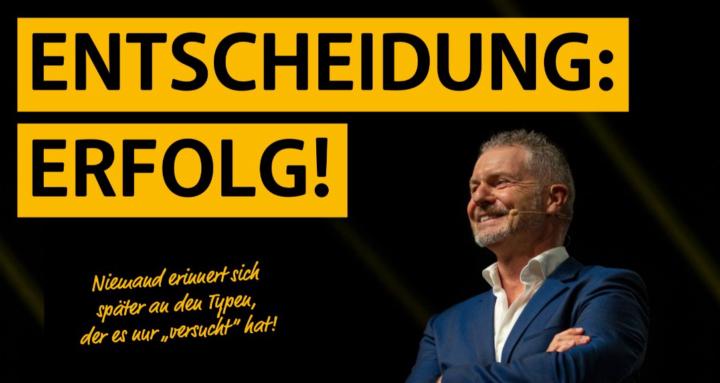 Entscheidung: Erfolg