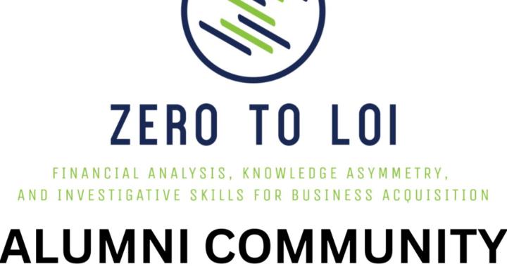 ZEROtoLOI Alumni Community