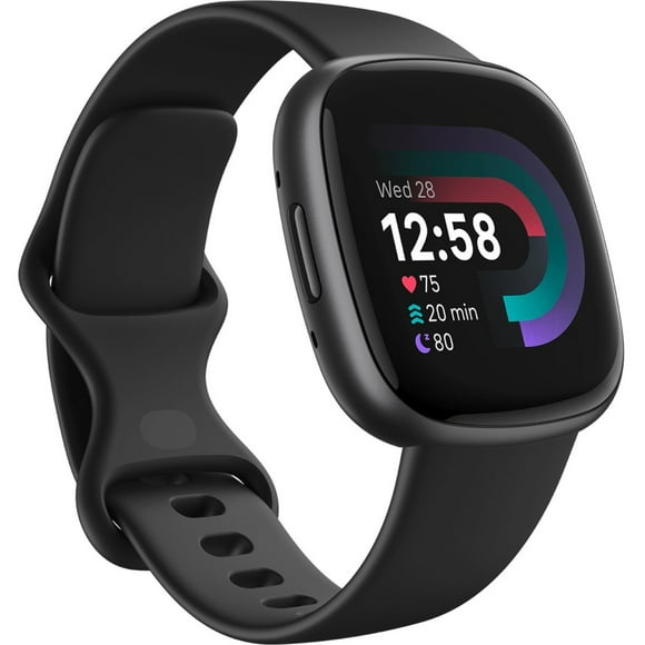 Fitbit Versa 4 Fitness Smartwatch – Black/Graphite Aluminum