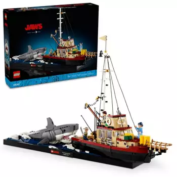 LEGO Ideas Jaws – Diorama Kit and Shark Toy for Adults 21350