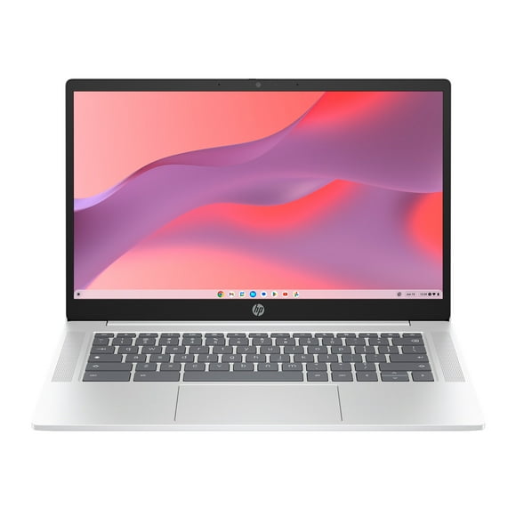 HP14 inch HD Chromebook Laptop Intel Processor N200 4GB RAM 128GB UFS Glacier Silver