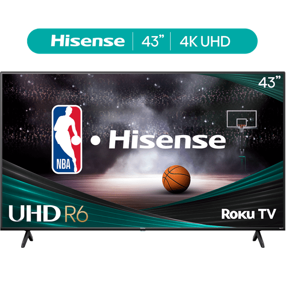 Hisense 43″ Class 4K UHD LED LCD Smart Roku TV HDR R6 Series 43R6E3