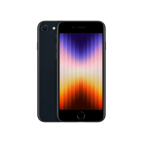 Straight Talk Apple iPhone SE3, 64GB, Midnight – Prepaid Smartphone