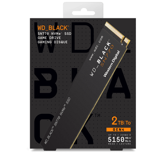 WD_BLACK 2TB SN770 NVMe PCIe 4.0 M.2 Internal SSD – WDBBDL0020BNC-WRWM