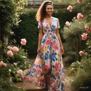 Floral Print Maxi Dress
