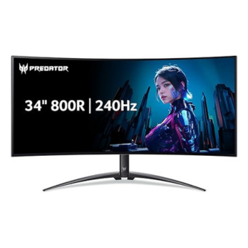 Acer Predator X34 | 34″ UWQHD 3440 x 2440 OLED 800R Curved Gaming Monitor | AMD FreeSync Premium Pro | 240Hz | 0.01ms | VESA DisplayHDR True Black 400 | KVM Switch | USB Type-C, DP 1.4 & 2 x HDMI 2.1