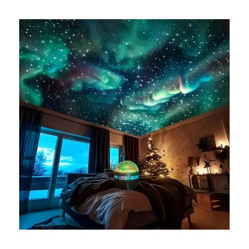 Aurora LED Mood Projection Light RGB Remote Control, Galaxy Star Projector, Bedroom Night Light Projector Adult Room Home Theater, Ceiling, Gift Decoration, Camping, Wedding Decoration, Amazing Projection Light Gift, Holiday Party