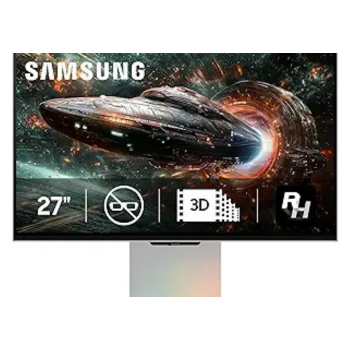 SAMSUNG 27-inch Odyssey 3D G90XF, 4K, 165Hz, Gaming Monitor, 1ms Response Time, AMD FreeSync™ Premium, Ergonomic Stand, LS27FG900XNXZA, 2025